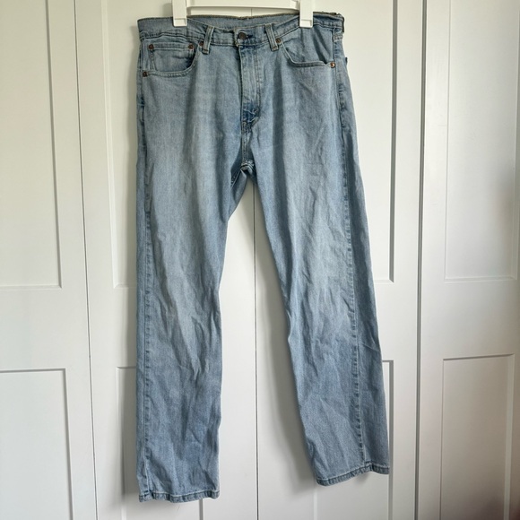 Levi’s 505 Light Wash Jeans W34 L30 - Picture 3 of 13